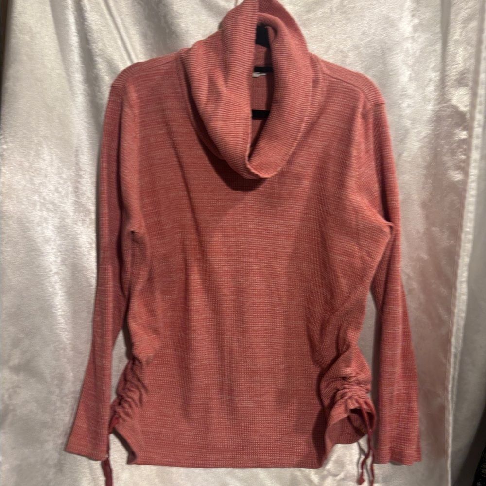 J. Jill Cowl Neck Sweater in Warm Rust LG